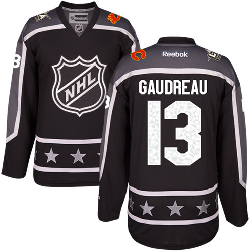 Flames #13 Johnny Gaudreau Black All-Star Pacific Division Stitched NHL Jersey